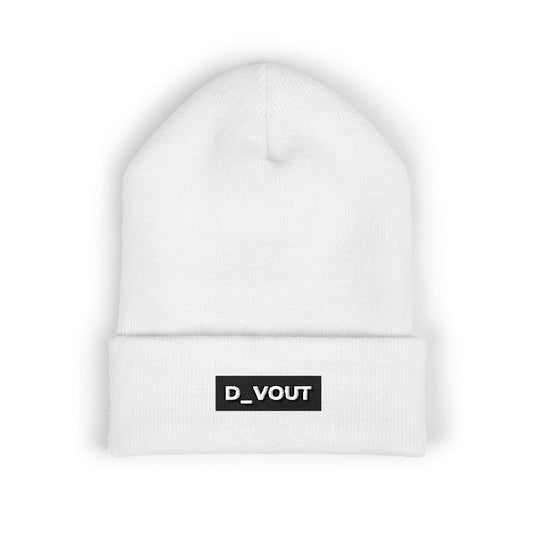 "D_VOUT" Embroidered Beanie