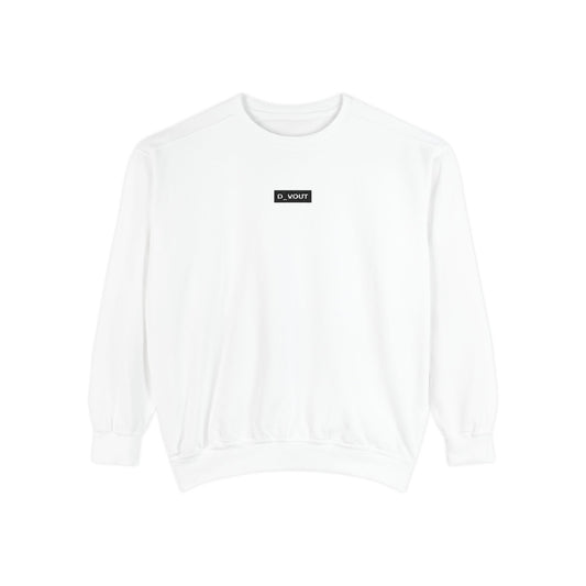 "D_VOUT" Embroidered Crew