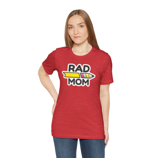 "RAD MOM" SQUAD Jersey Short Sleeve Tee