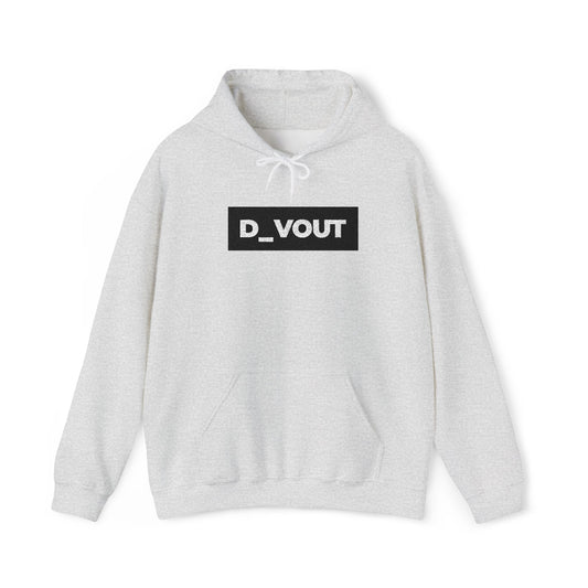 "D_VOUT" Large Embroidered Hoodie