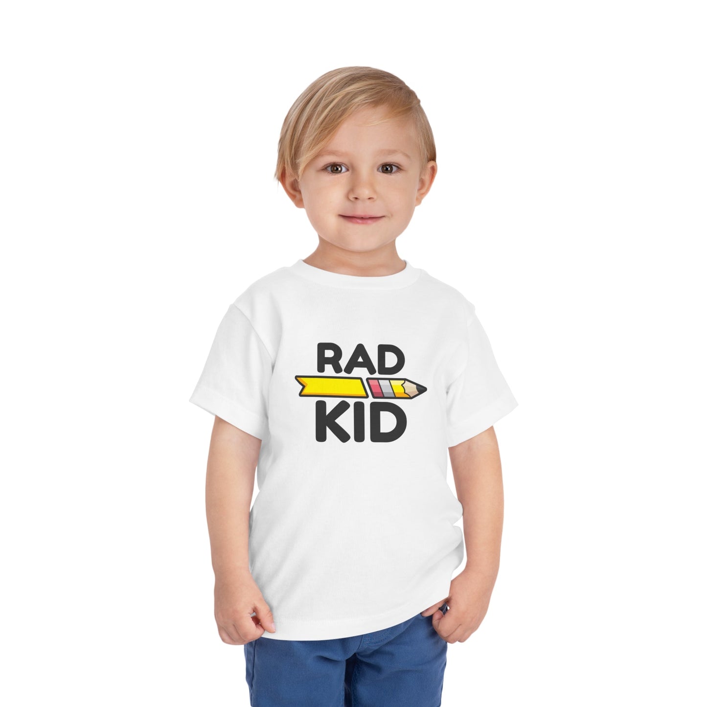 "RAD KID" SQUAD Toddler Short Sleeve Tee Shirt