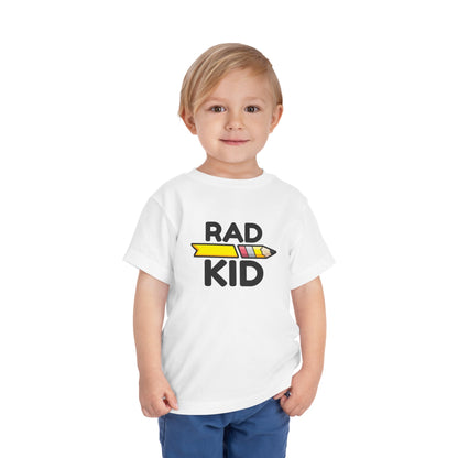 "RAD KID" SQUAD Toddler Short Sleeve Tee Shirt
