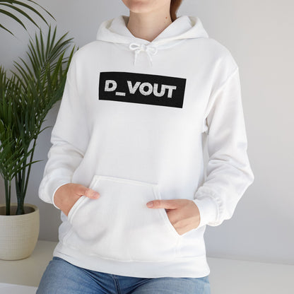 "D_VOUT" Large Embroidered Hoodie