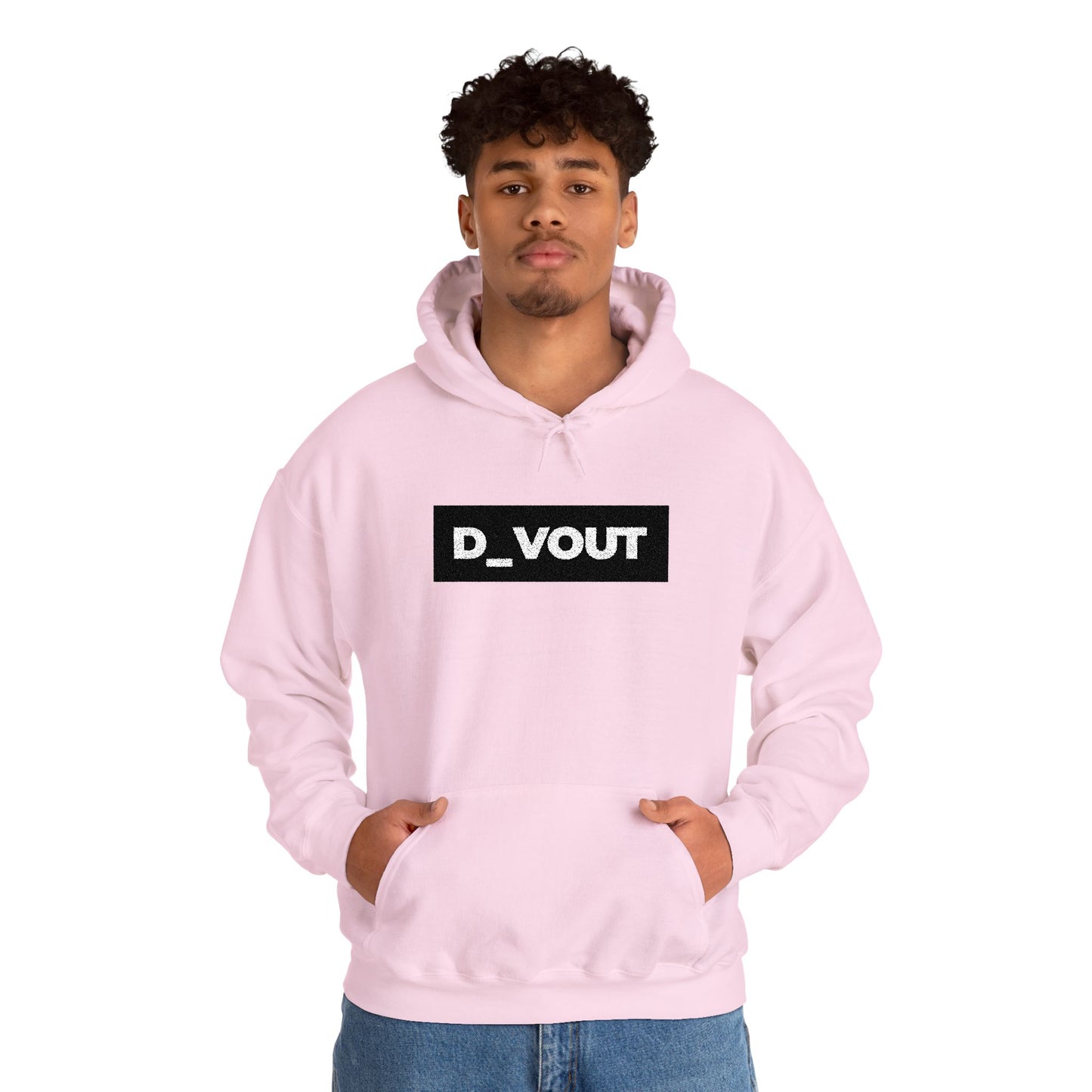 "D_VOUT" Large Embroidered Hoodie