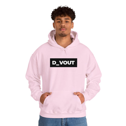 "D_VOUT" Large Embroidered Hoodie