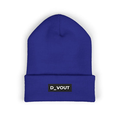 "D_VOUT" Embroidered Beanie