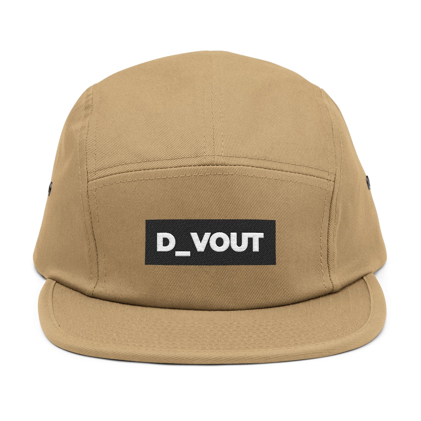 "D_VOUT" Embroidered 5-Panel Cap