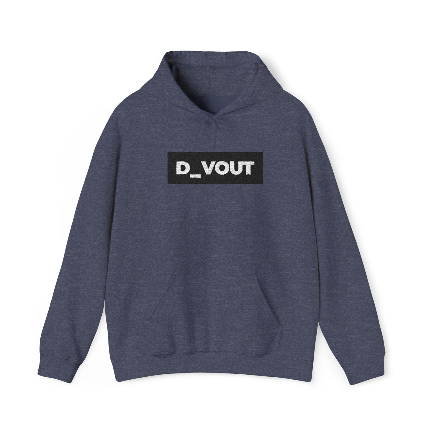 "D_VOUT" Large Embroidered Hoodie
