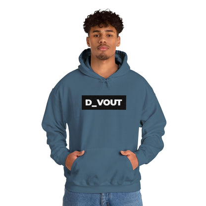 "D_VOUT" Large Embroidered Hoodie