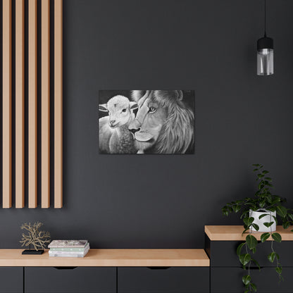 "LION & LAMB" Canvas Gallery Wrap