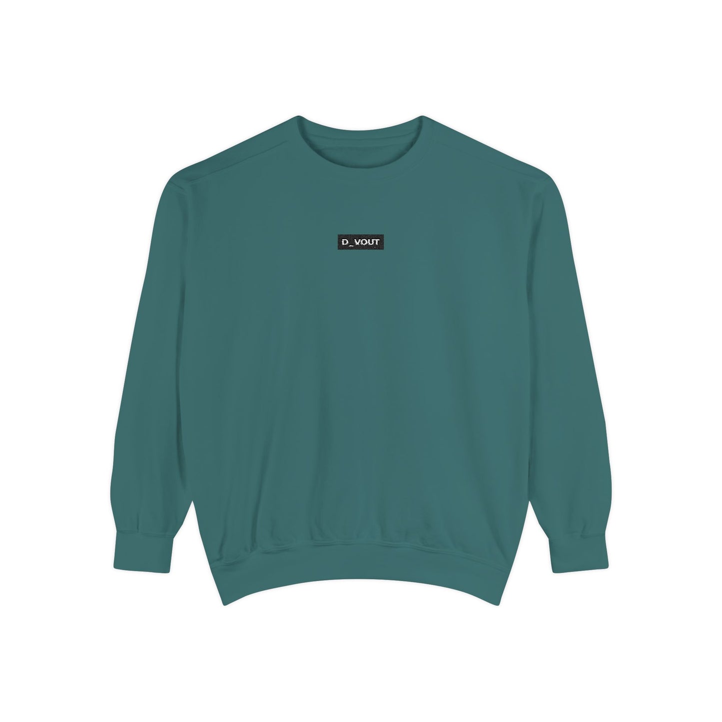 "D_VOUT" Embroidered Crew