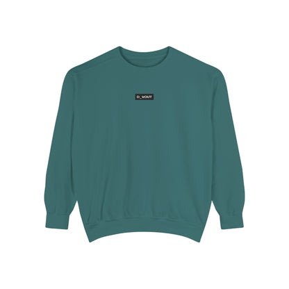 "D_VOUT" Embroidered Crew