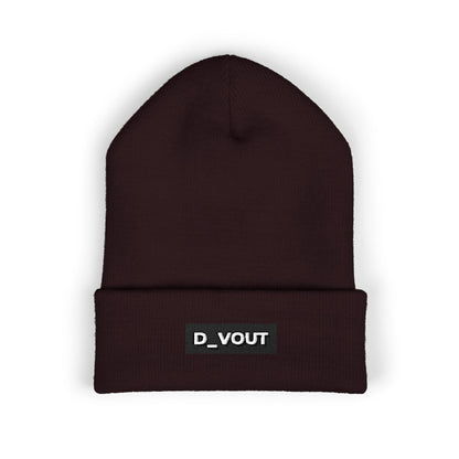 "D_VOUT" Embroidered Beanie