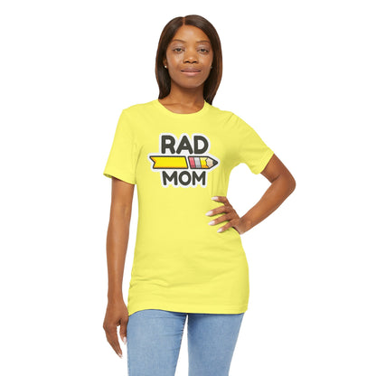 "RAD MOM" SQUAD Jersey Short Sleeve Tee