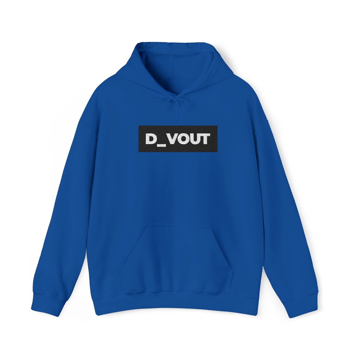 "D_VOUT" Large Embroidered Hoodie