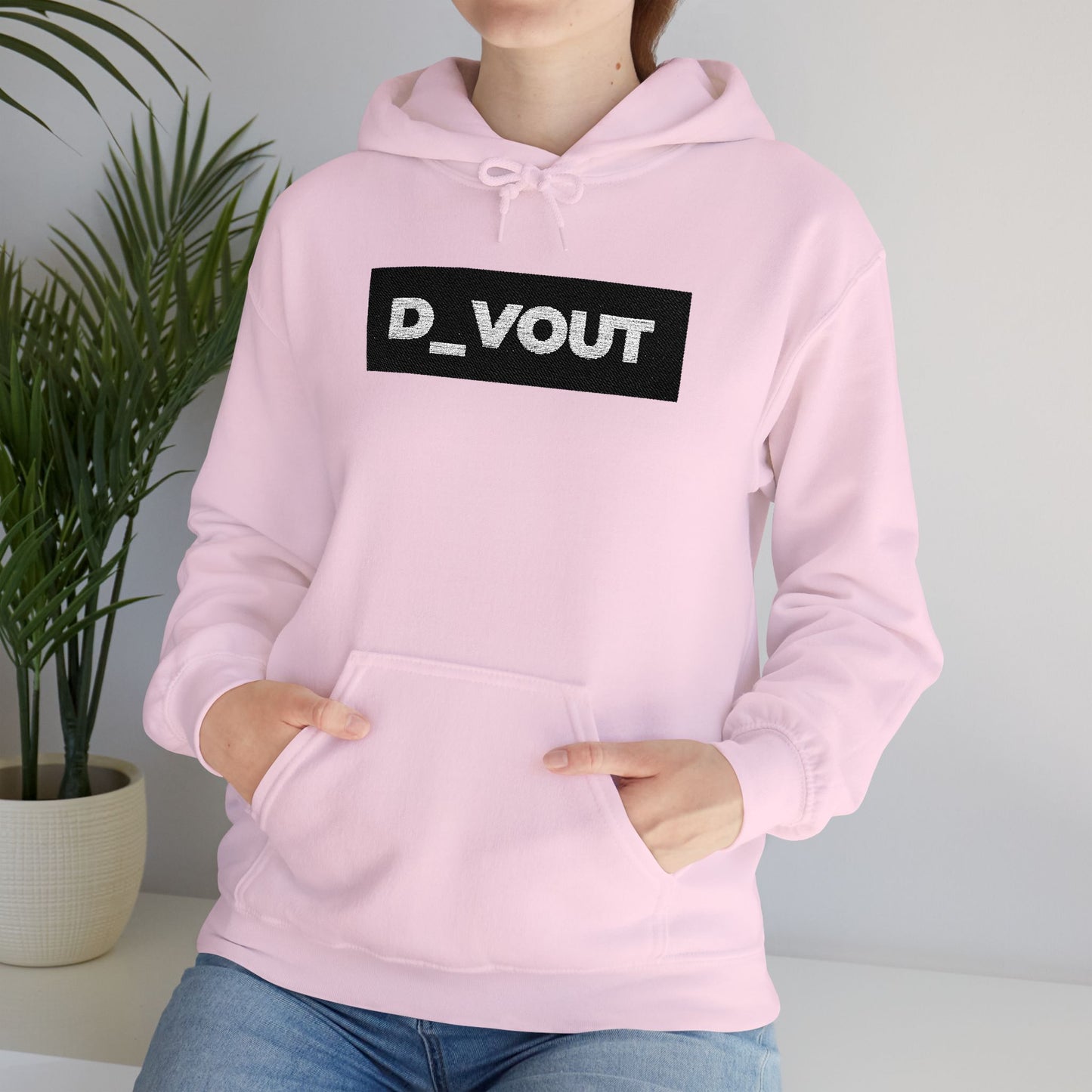 "D_VOUT" Large Embroidered Hoodie