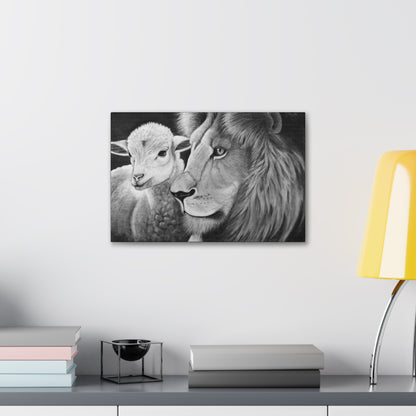 "LION & LAMB" Canvas Gallery Wrap