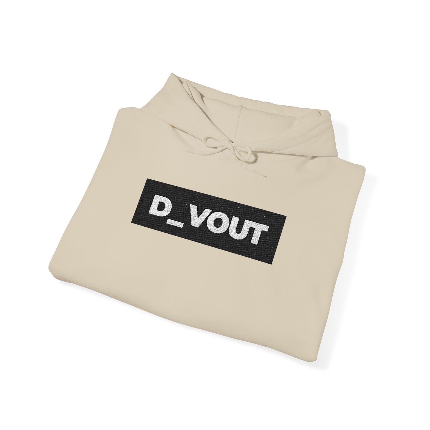 "D_VOUT" Large Embroidered Hoodie