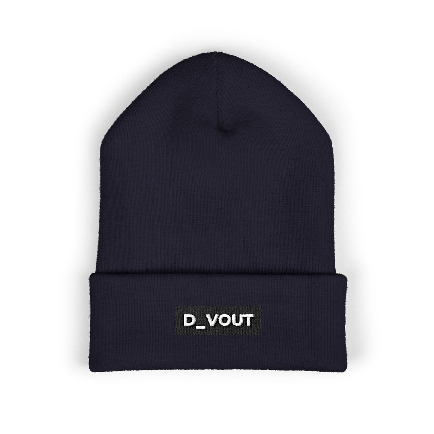 "D_VOUT" Embroidered Beanie