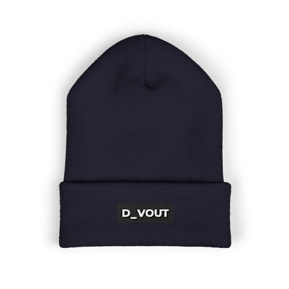 "D_VOUT" Embroidered Beanie