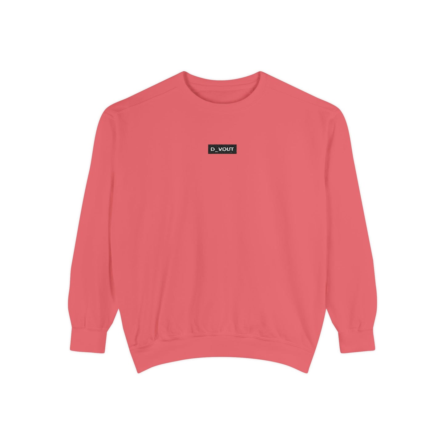 "D_VOUT" Embroidered Crew