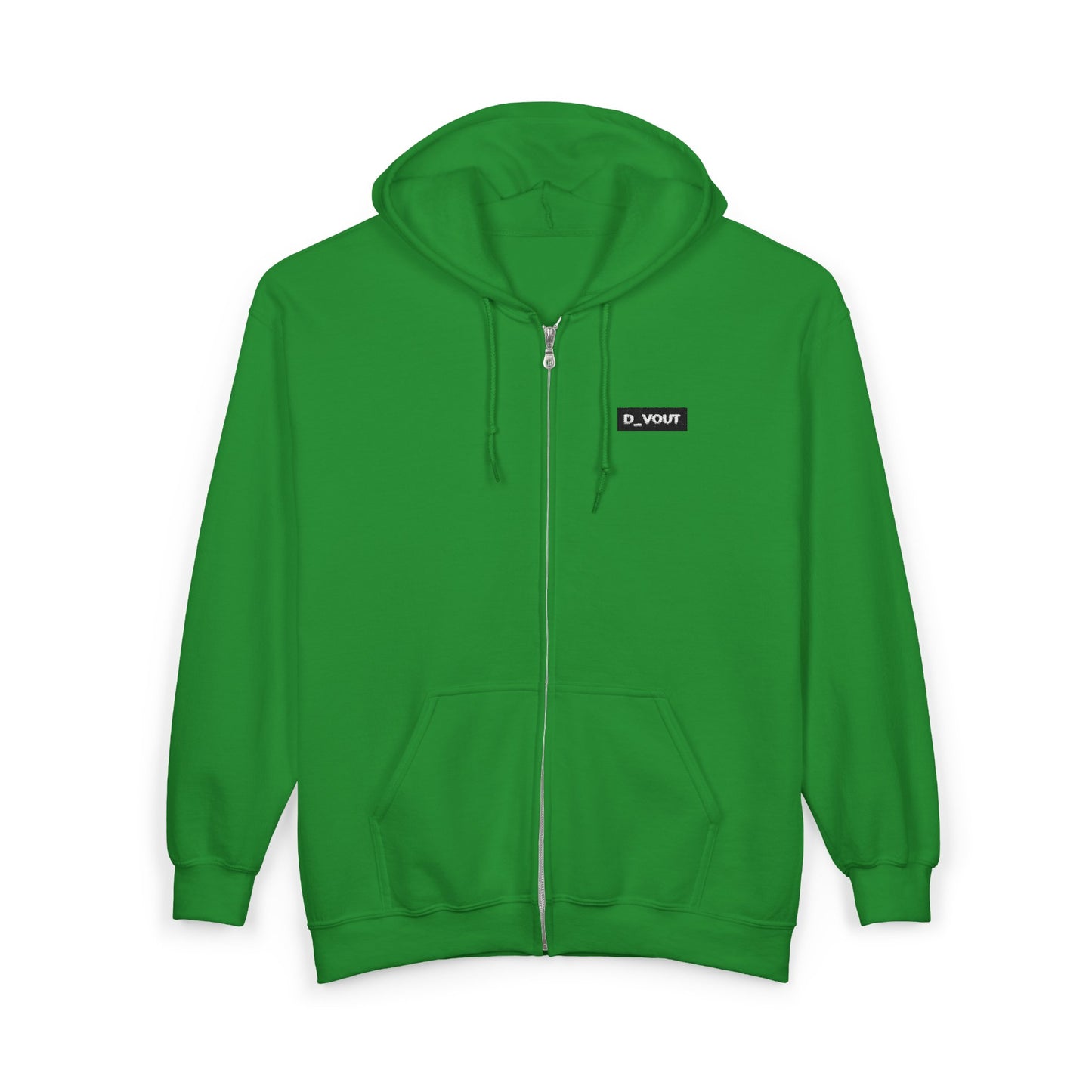 "D_VOUT" Embroidered Full-Zip Hoodie