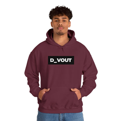 "D_VOUT" Large Embroidered Hoodie