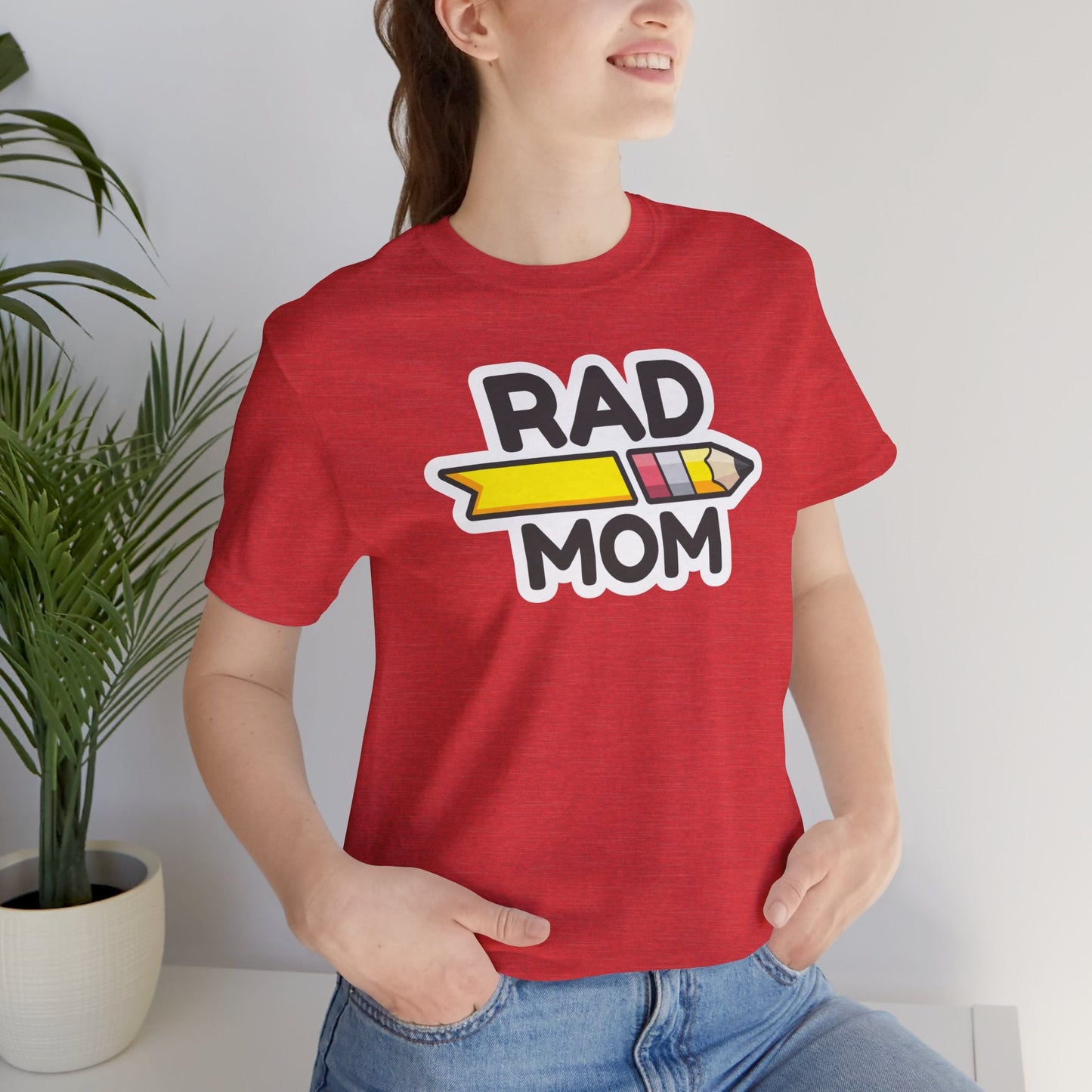 "RAD MOM" SQUAD Jersey Short Sleeve Tee