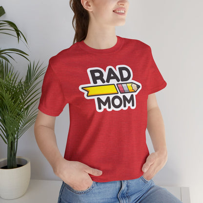 "RAD MOM" SQUAD Jersey Short Sleeve Tee