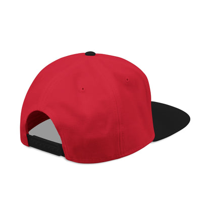 "D_VOUT" Embroidered Flatbill Snapback