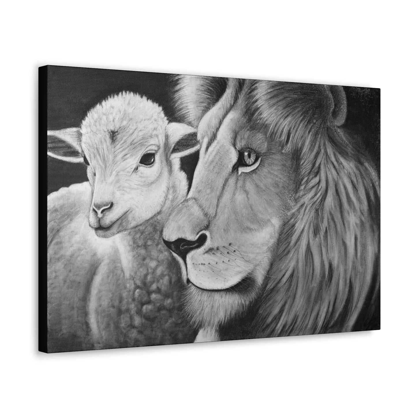 "LION & LAMB" Canvas Gallery Wrap