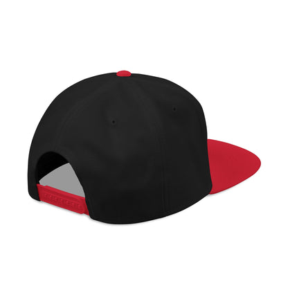 "D_VOUT" Embroidered Flatbill Snapback