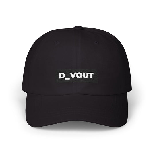 "D_VOUT" Embroidered Cap