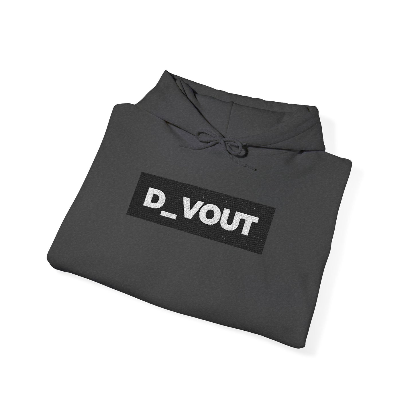 "D_VOUT" Large Embroidered Hoodie