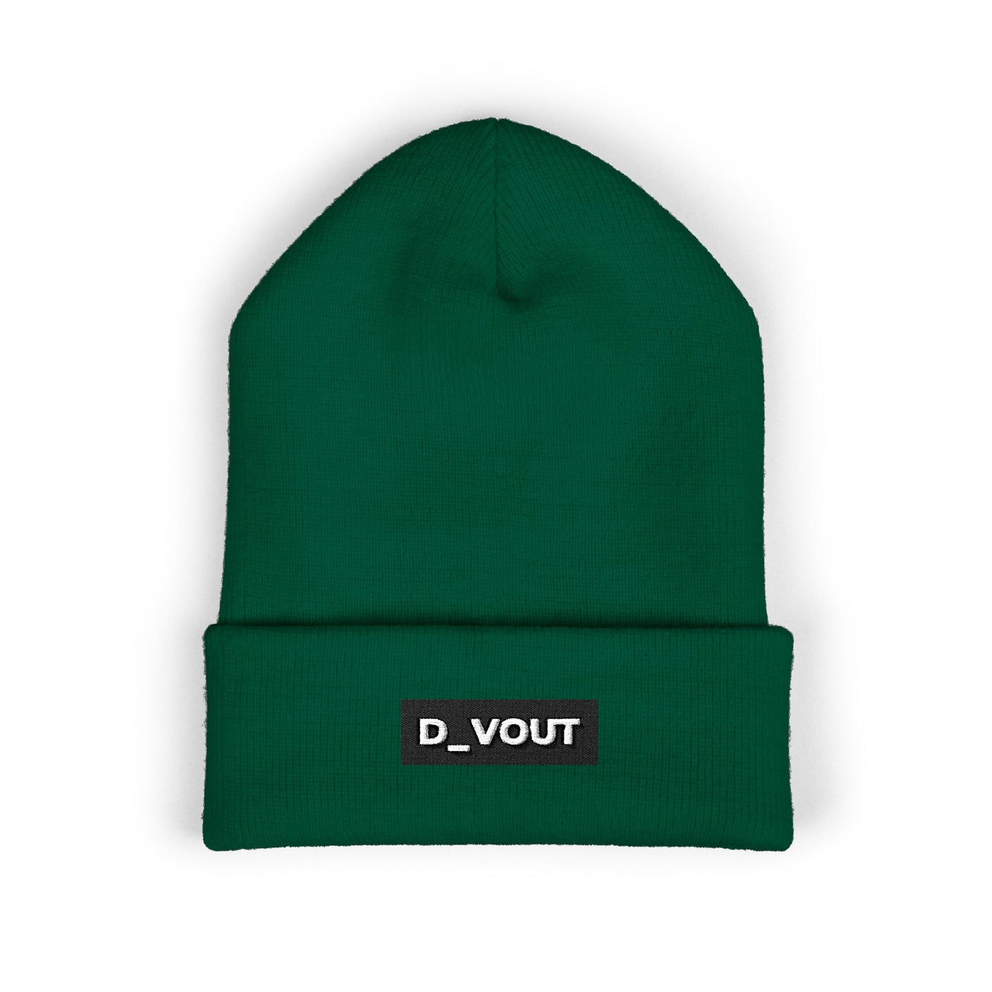 "D_VOUT" Embroidered Beanie
