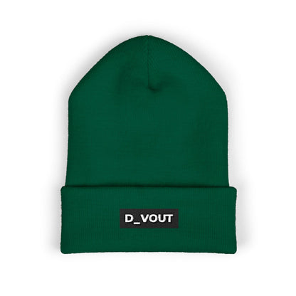 "D_VOUT" Embroidered Beanie