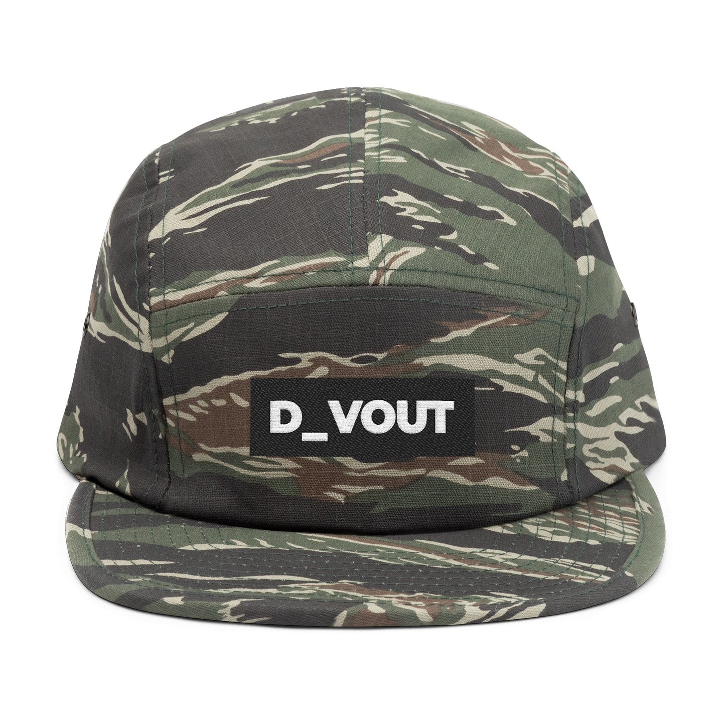 "D_VOUT" Embroidered 5-Panel Cap