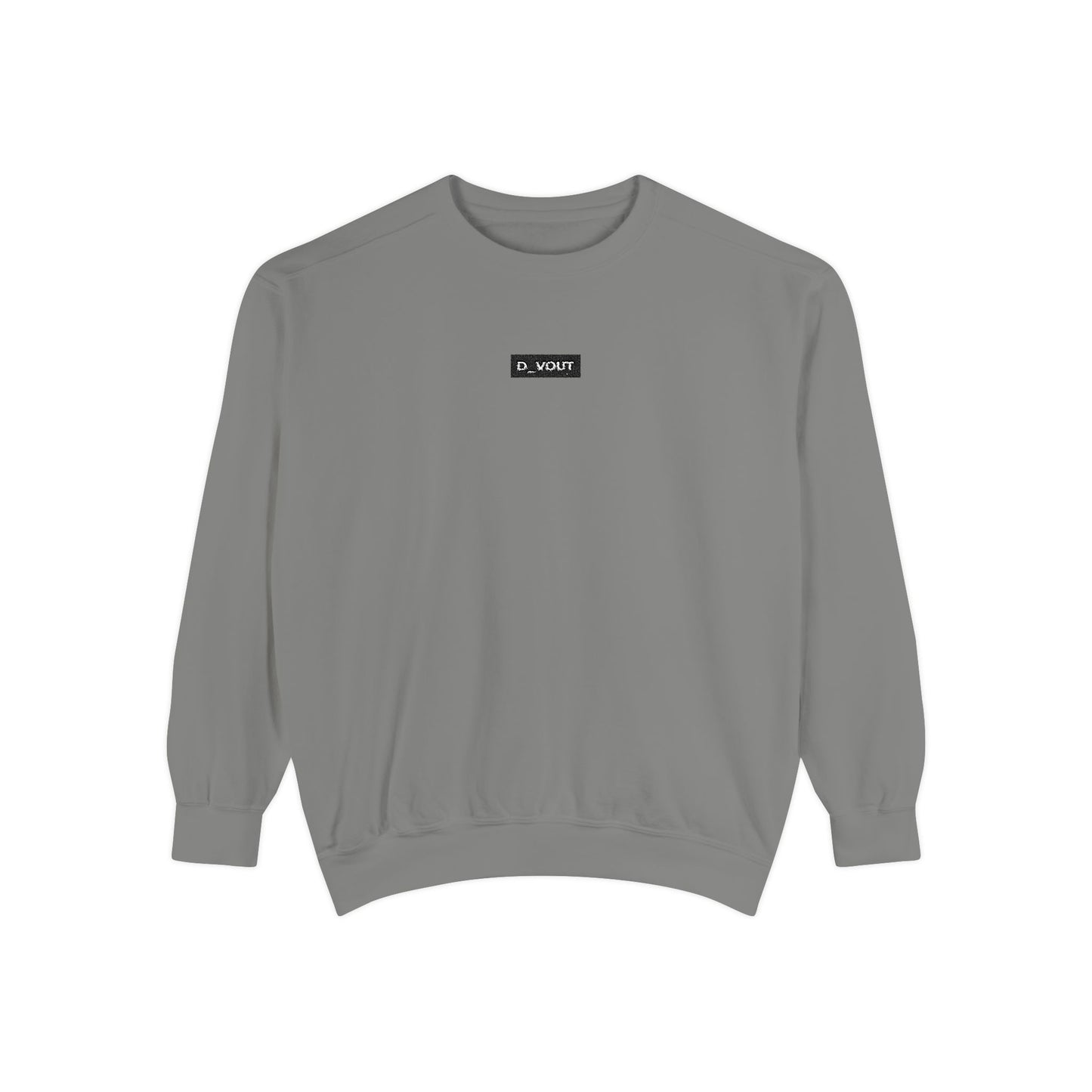 "D_VOUT" Embroidered Crew