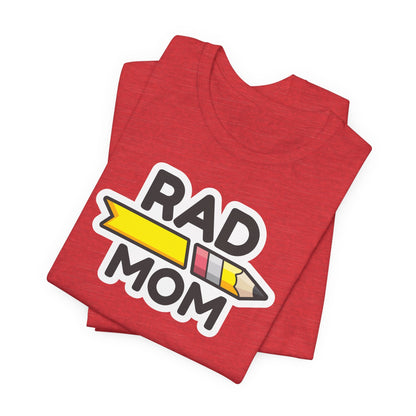 "RAD MOM" SQUAD Jersey Short Sleeve Tee