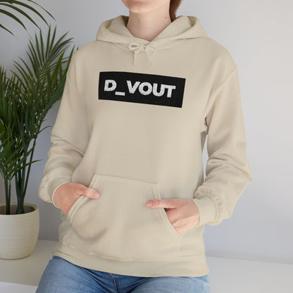 "D_VOUT" Large Embroidered Hoodie