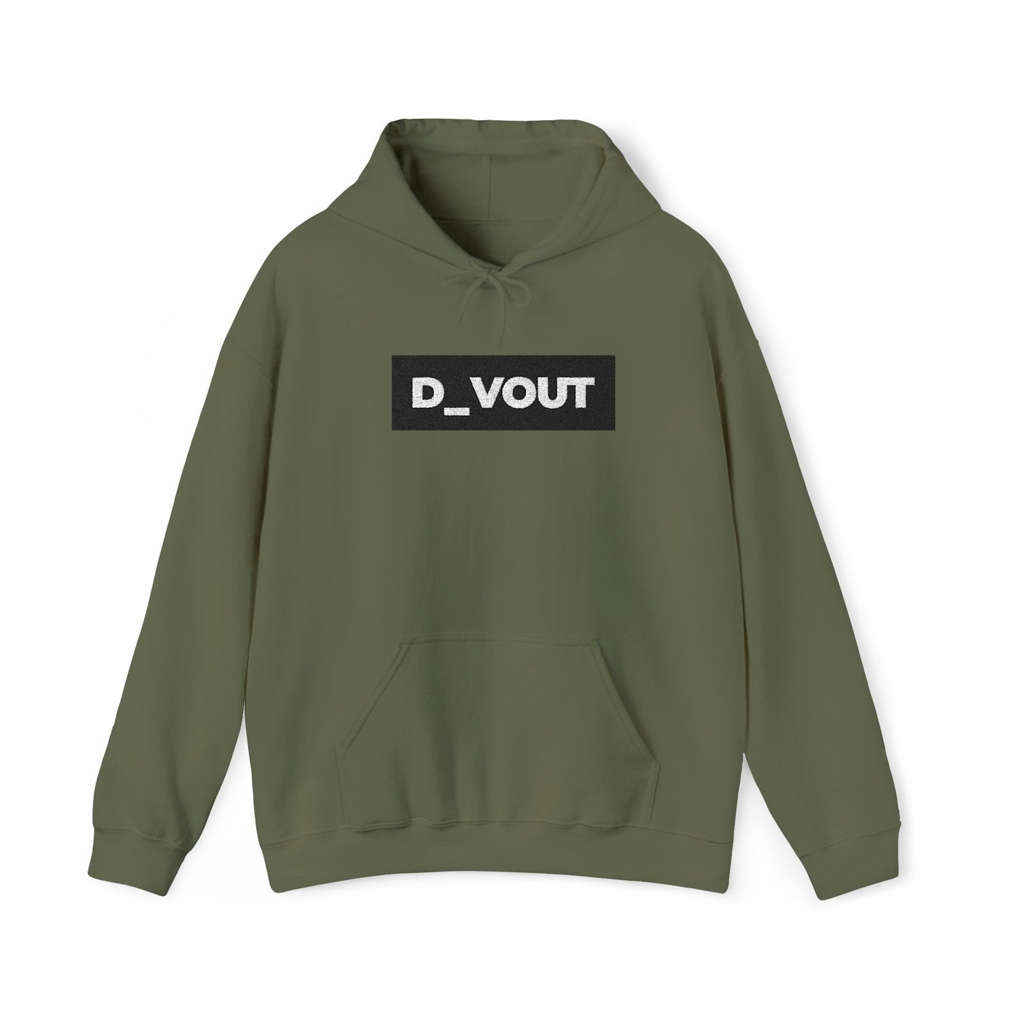 "D_VOUT" Large Embroidered Hoodie