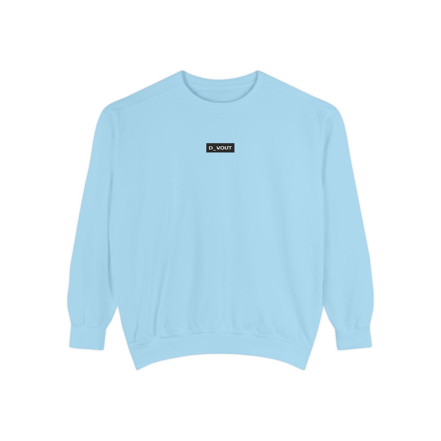 "D_VOUT" Embroidered Crew