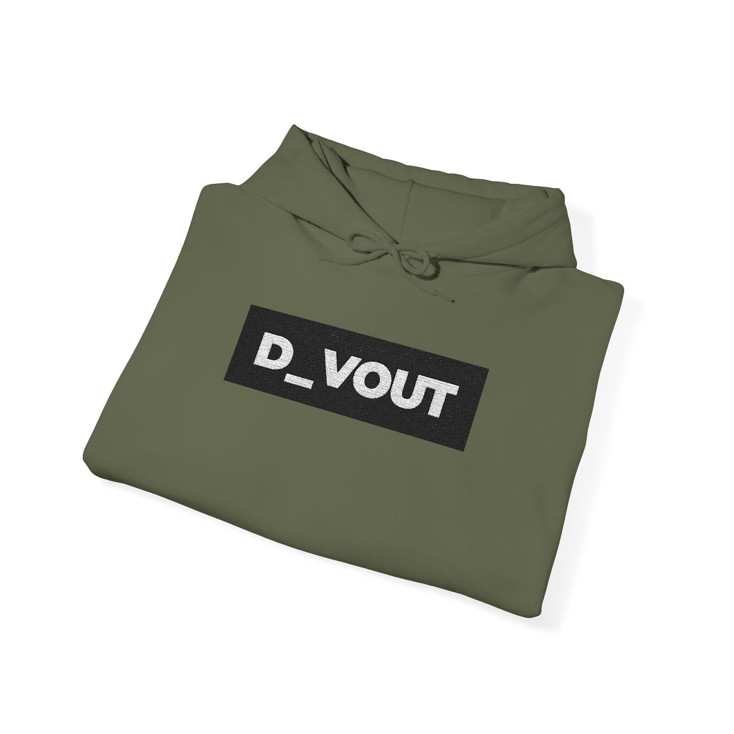 "D_VOUT" Large Embroidered Hoodie