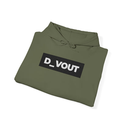 "D_VOUT" Large Embroidered Hoodie