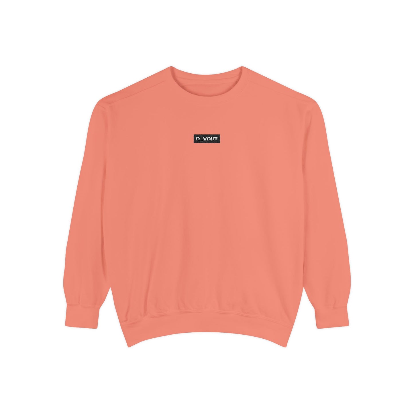 "D_VOUT" Embroidered Crew