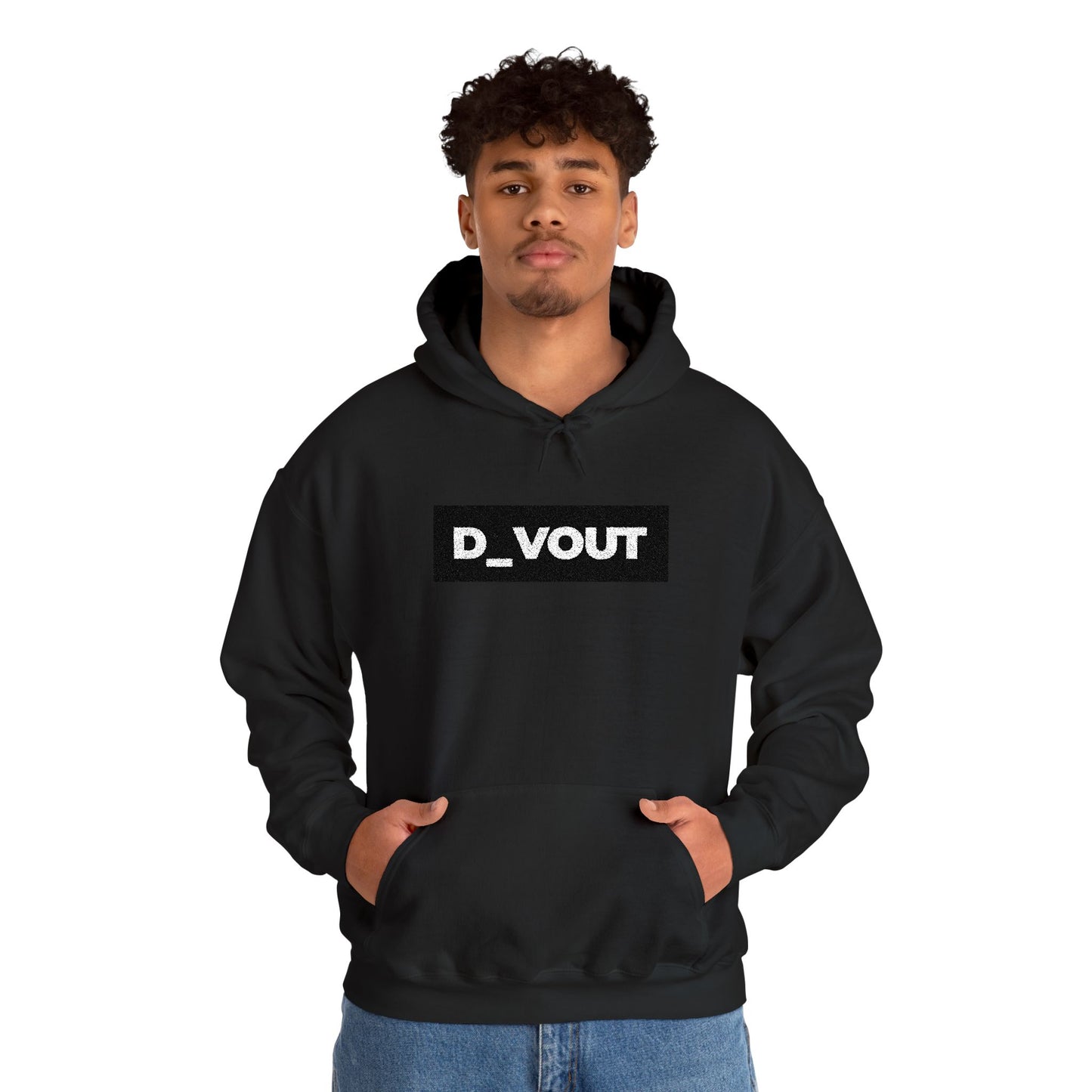 "D_VOUT" Large Embroidered Hoodie