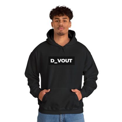 "D_VOUT" Large Embroidered Hoodie