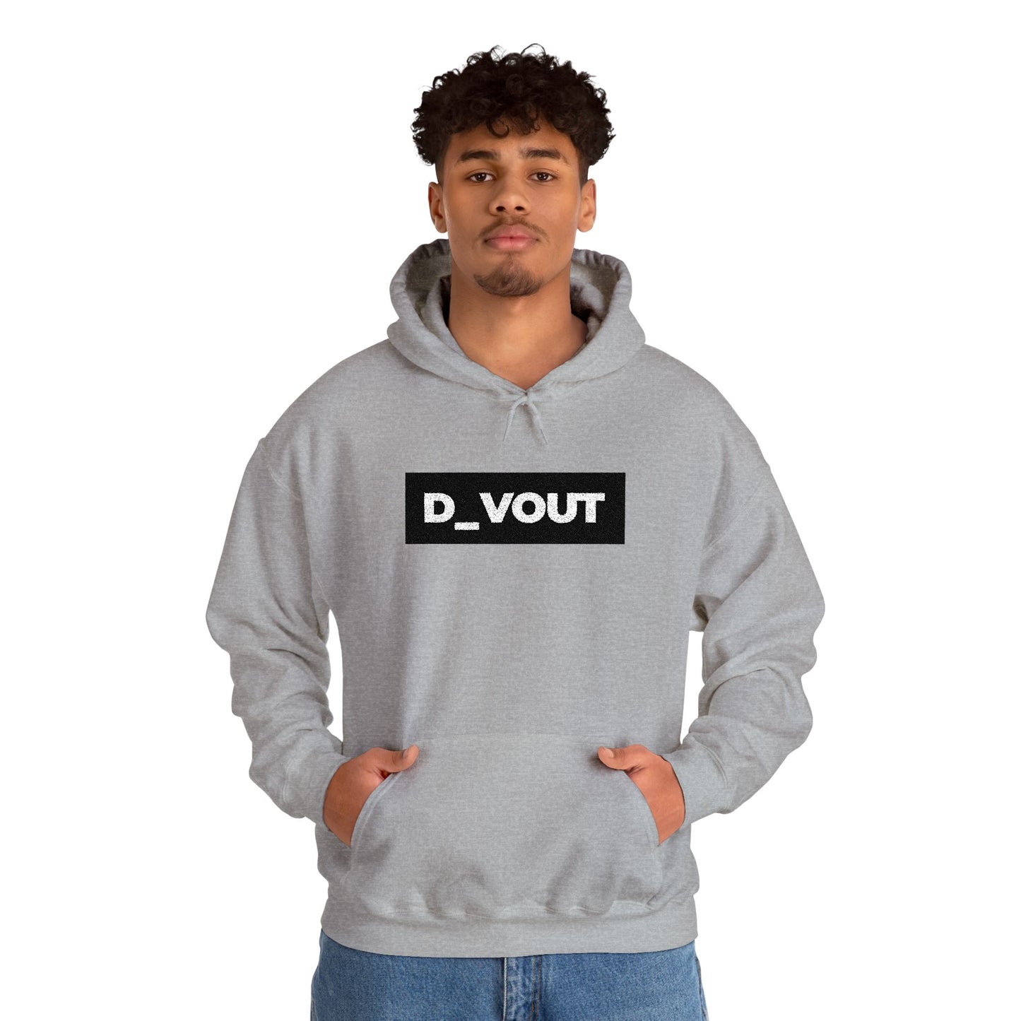 "D_VOUT" Large Embroidered Hoodie