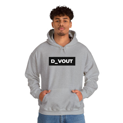 "D_VOUT" Large Embroidered Hoodie