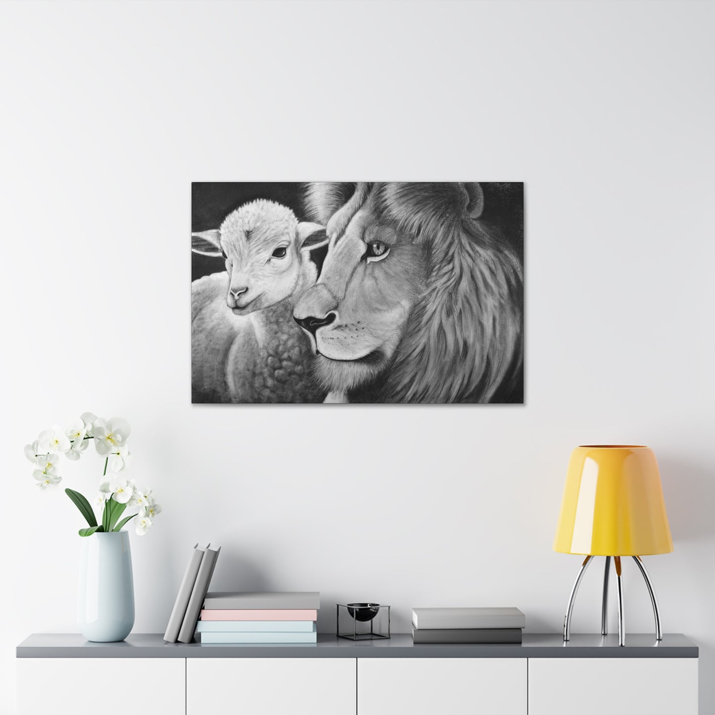 "LION & LAMB" Canvas Gallery Wrap